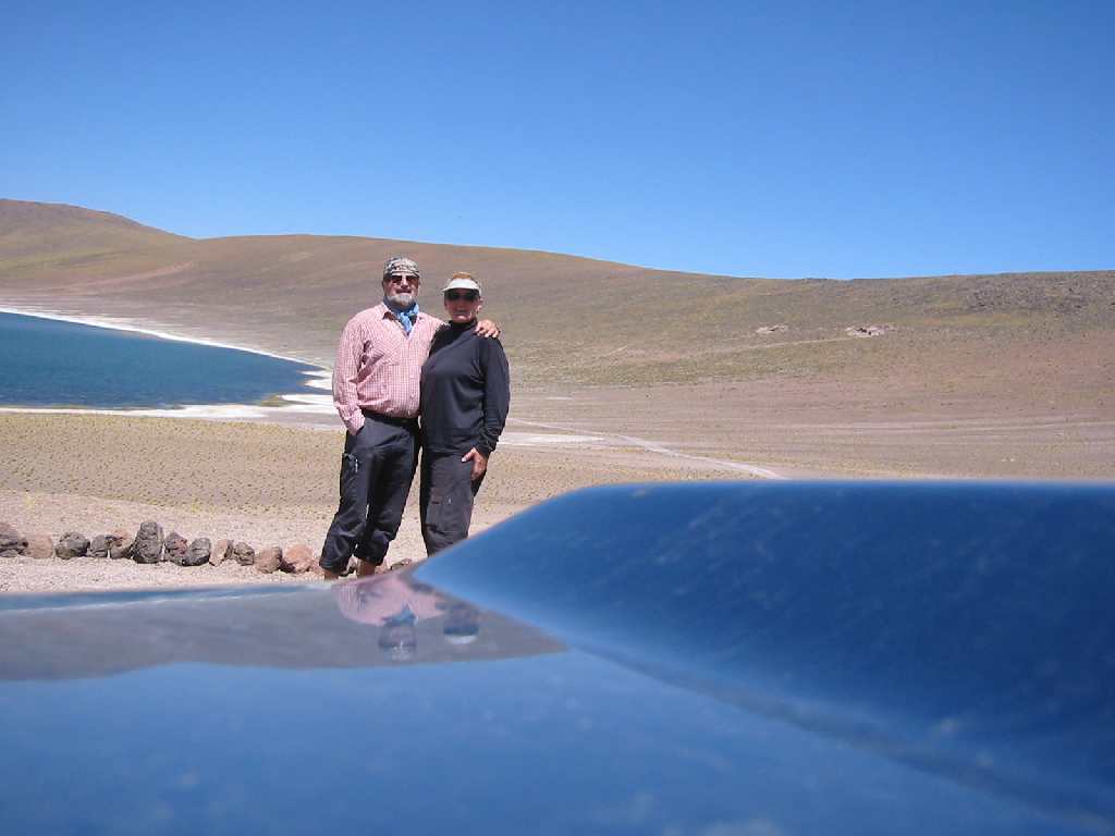 Jürgen und Inge an Laguna Miskati