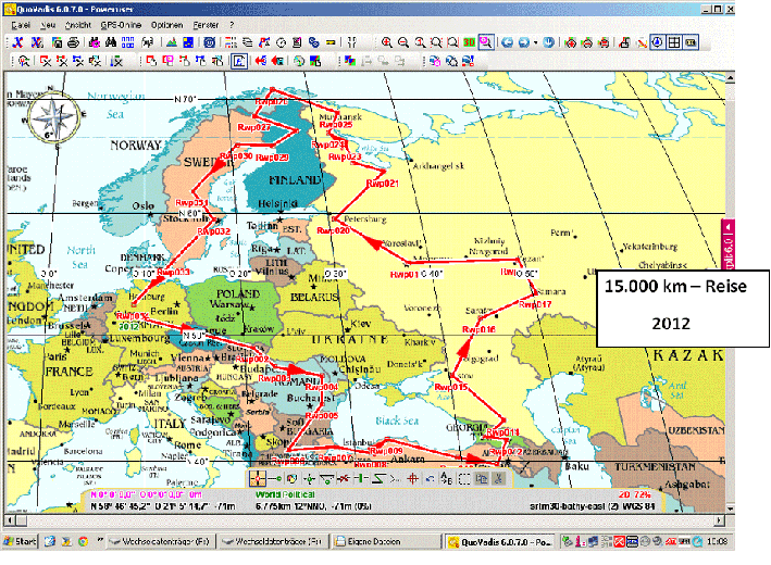 Reiseroute