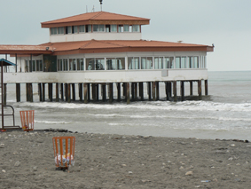 Strandpavillon am Kaspischen Meer